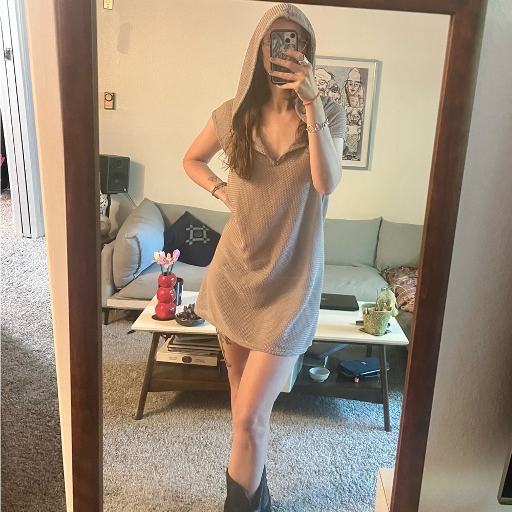 Hooded Cover Up Dress